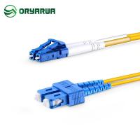 Le mode unitaire LC UPC à la correction optique de fibre de duplex de Sc UPC attachent la veste de PVC de LSZH