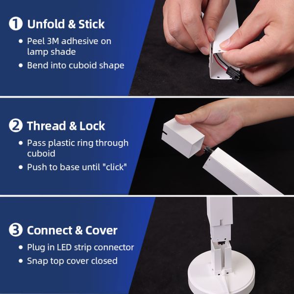 RGB Emitting Color Modern ABS LED Floor Lamp White Shade Dimmable Remote Control USB Power Source Smart Home Voice Control