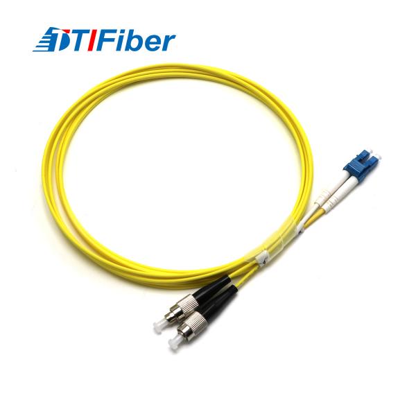 Single Mode Duplex FC-LC SM DX Fiber Optic Patch Cord PVC Jacket