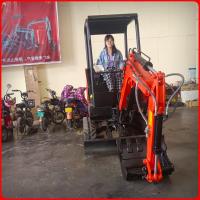 cor da configuração 3000kg de 20kw Mini Rubber Tire Excavator High personalizada
