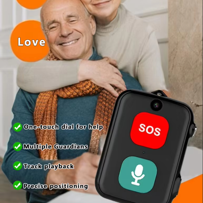 Smart 4G Watch GPS Positioning Geo-fence Anti-loss Function Health Reminder Suitable for the Elderly and Sanitation Workers