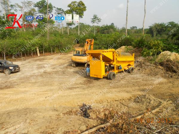 400tph Big Scale Gold Trommel Wash Plant Gold Mining Wash Plant