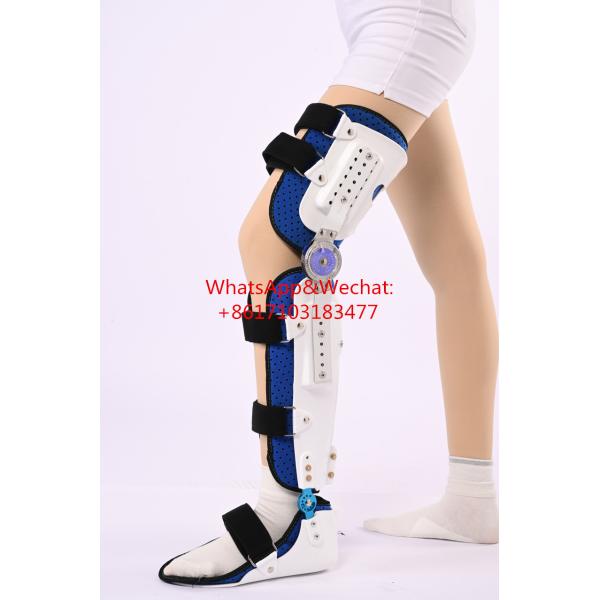 Knee Immobilizer Adjustable KAFO Orthopedic Knee Ankle Foot Orthosis