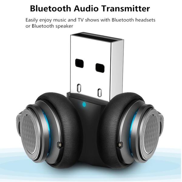 USB Bluetooth Audio Transmitter Bluetooth Adapter for Desktop computer laptop TV box