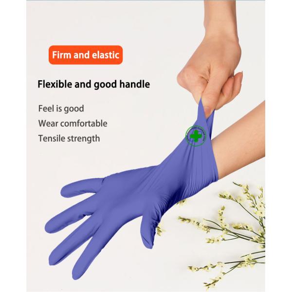 Disposable dingyin gloves food thickened rubber latex wear-resistant washing dishes household food check nitrile gloves