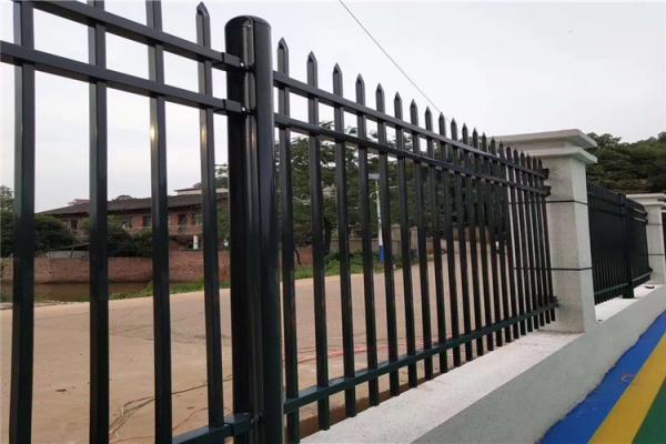 Picket Top Garden Tubular Steel Fence 1800mm 2000mm Height