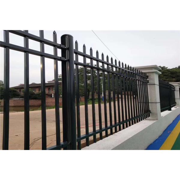 Picket Top Garden Tubular Steel Fence 1800mm 2000mm Height
