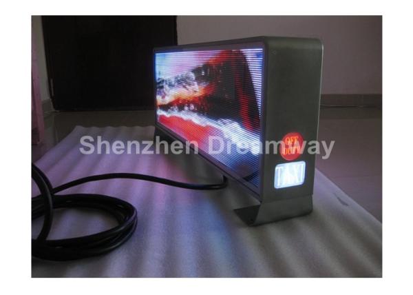 SMD PH 5 Taxi Full Color LED Display VOB MP4 FLV Showing / Outdoor Advertising P5 LED Display