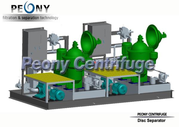 4000 LPH Partial Discharge Diesel Marine Oil Purifier Centrifuge Separation