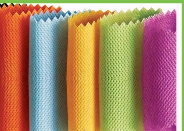 Colored PP Spunbond Nonwoven Fabric , 100% Polypropylene Non Woven Cloth