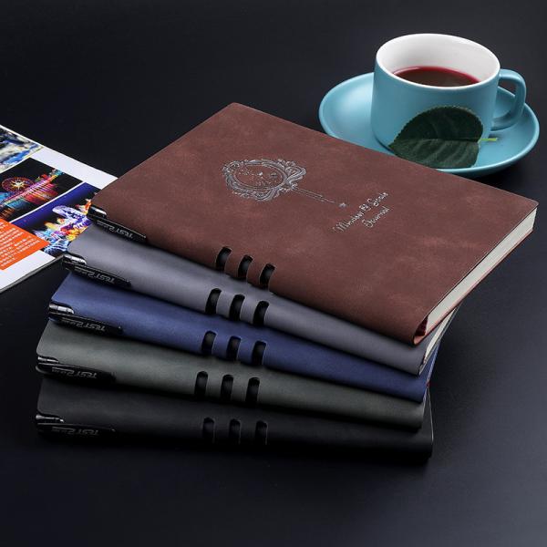 Заказный логотип деловой блокнот с твердым покрытием с кожаной крышкой и блокнот из 100 листов