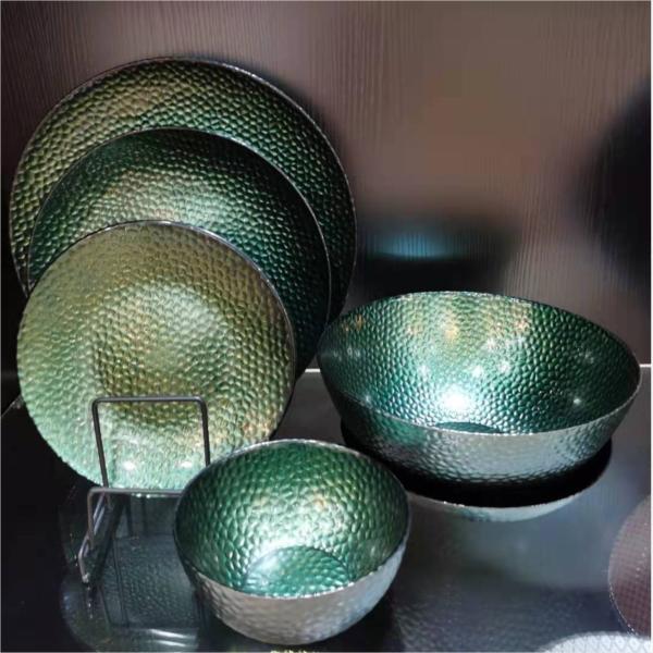 Conjunto al por mayor de cuchillo de oro de acero inoxidable cuchara de cuchara de tenedor set de cubiertos para el evento de boda