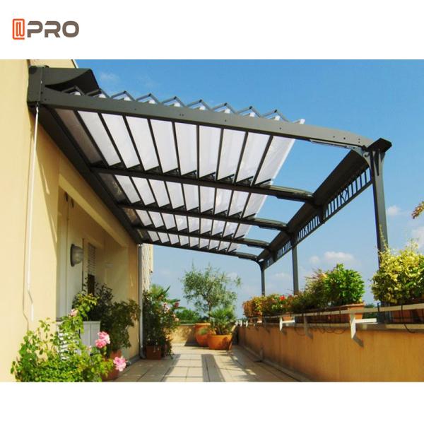 Easy Install Outdoor Powder Coated Aluminum Pergola Retractable Side Ceiling Bracket