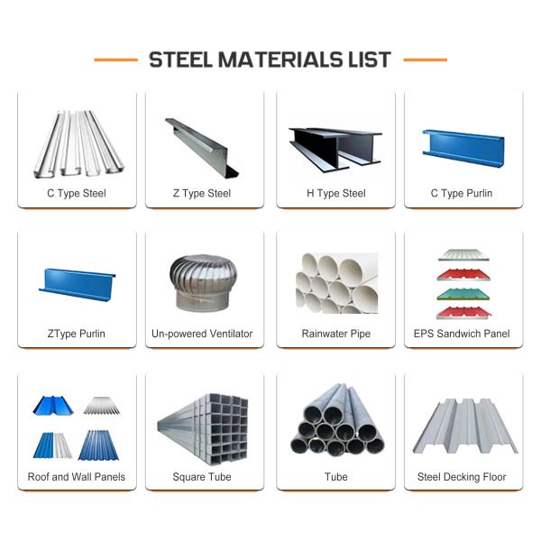 Steel construction Warehouse & Industrial prefabricated steel structure China
