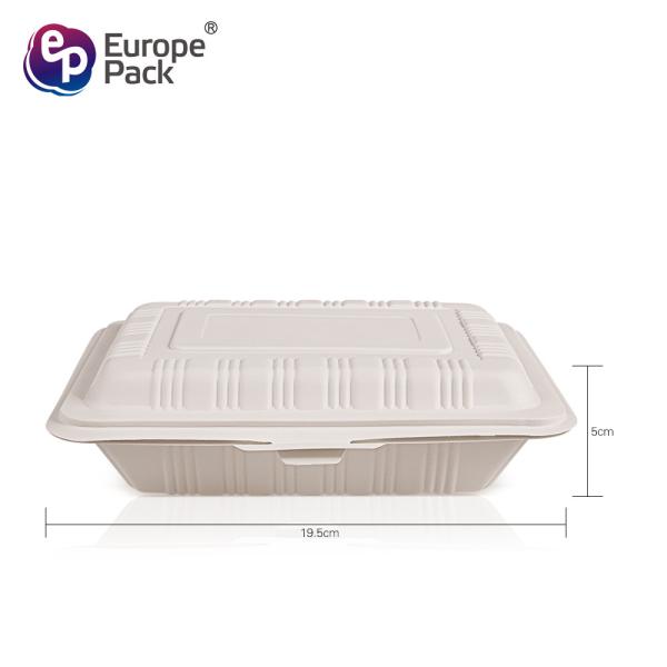 600ml biodegradable take away lunch box plastic fast food packaging containers