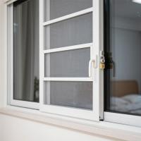 White Aluminum Sliding Windows with Screen - Secure, Energy-Efficient for Bedroom & Residential Spaces