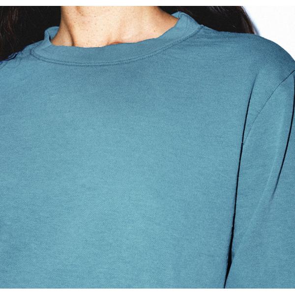 Женщин рукава 260gsm шеи экипажа полиэстера хлопка фуфайка длинных подрезанная