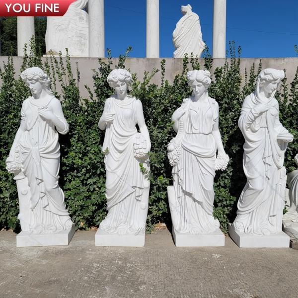 Custom Life Size Immaculate Marble Sculpture Four Season Statue