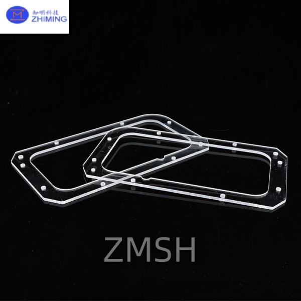 UV/IR Grade Quartz Through Hole Plates Custom Cut High Temperature Chemical