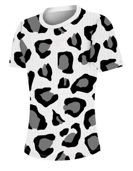 Leopard Stripe 2XL Jogging T Shirt For Ladies , 100gsm Womens Running Tank Tops