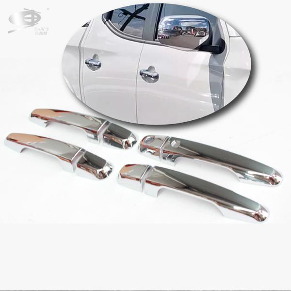For Mitsubishi Triton L200 2019-On Abs Door Handle Cover Chrome Matte Black