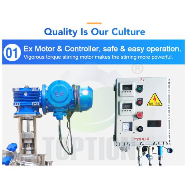 Stainless Steel Crystallization Reactor Toption 50L Jacketed Reactor