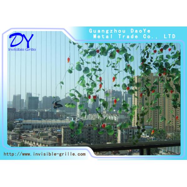 Never Rust Invisible Safety Grill White Wire Dia 4.0mm Thickness For Window