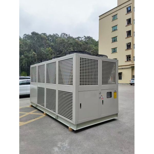  100HP Air Cooled Screw Industrial Chiller Machine for Plastic Mold Cooling High Efficiency Low Noise