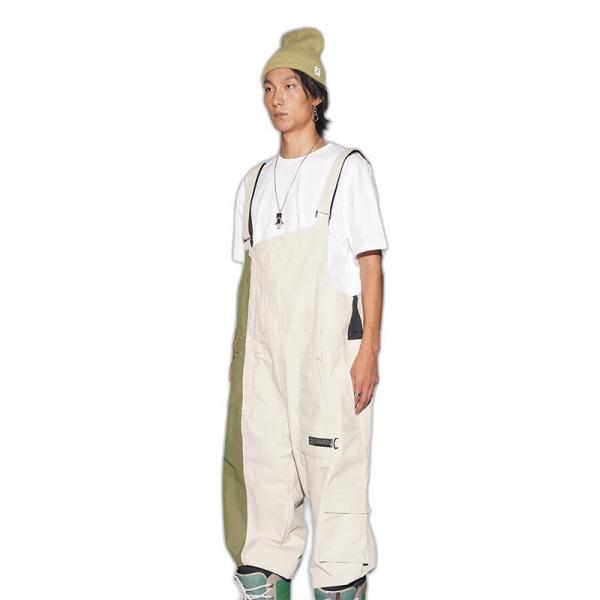 End Contrast Color Overalls with Windstopper Material Sportswear Type Ski Snow Wear