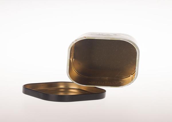 Custom Tea Tin Packaging Tinplate Material Metal Tins With Lids Artwork Printing