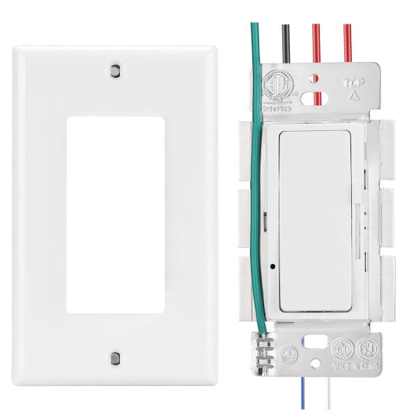 ETL Certified LED Dimmer Switch 0 - 10V Incandescent Light Dimmer Switch