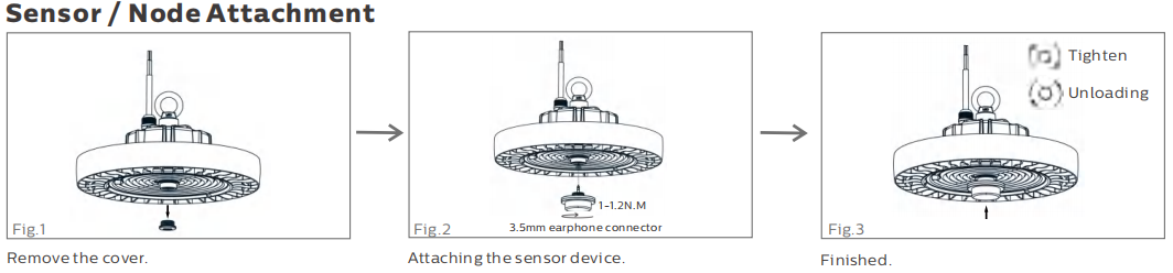HB4H DIP Switchable Power and 3CCT UFO LED High Bay Light 200W 170LPW with Ready for Sensor (PIR or Micorwave Sensor with Daylight Sensor Piiority)