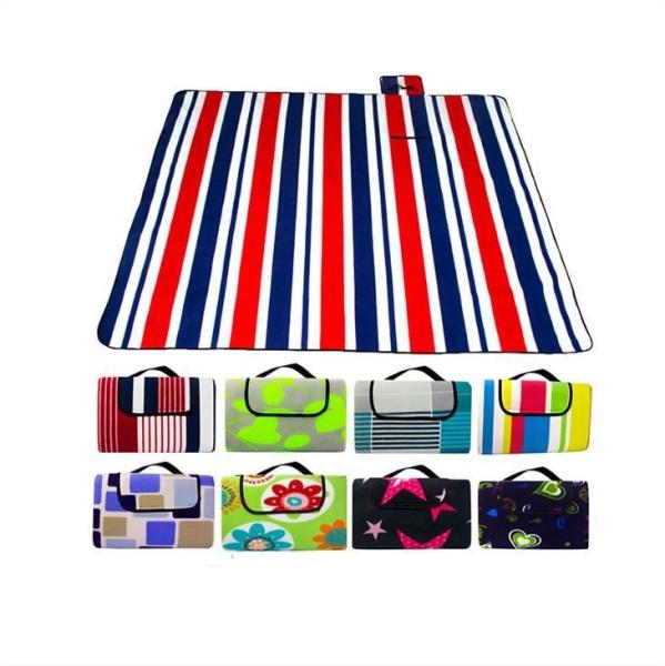 Camping Rug, Beach Blanket Silky Soft 85x72 Boho Sand Proof Beach Blanket Sand Proof Mat with Corner Pockets