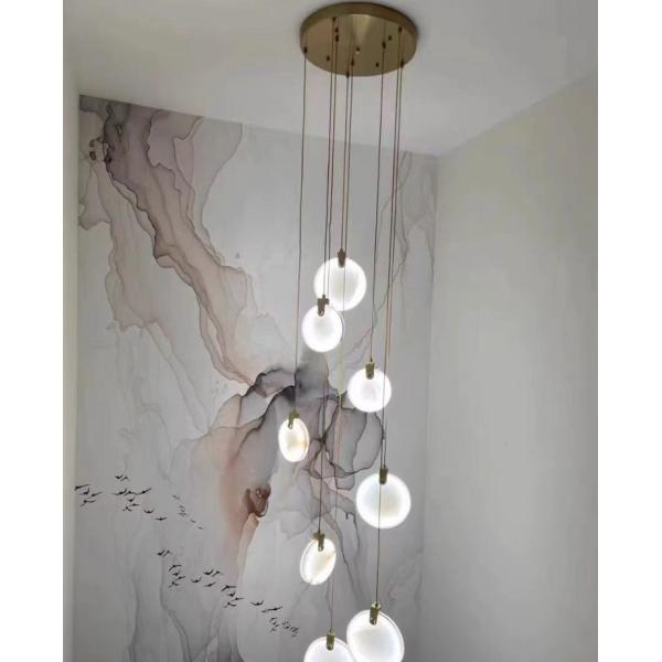 Испанское современное искусство дизайн лестница отель вилла декорация гипсовый потолок свет освещение