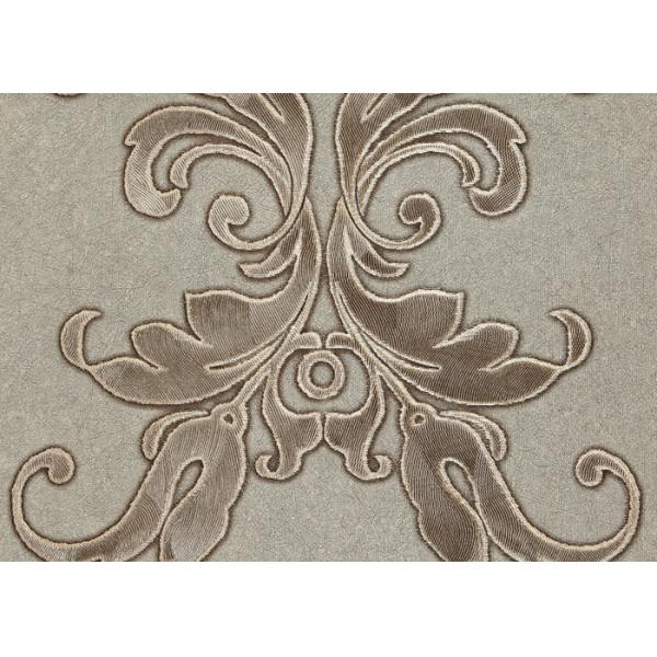 Washable Victorian Style Wallpaper For Living Room , Contemporary Damask Wallpaper Mould Proof