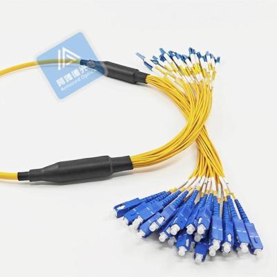 24F Sc Lc Cordon blindé à fibres LSZH 7,0 mm Résistant aux rongeurs FTTX Datacenter
