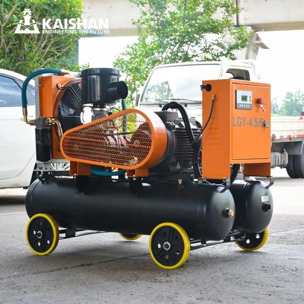 Professional Screw Air Compressor With Tank 3 Phase 22kw 6bar Mining LGY-4.5/6