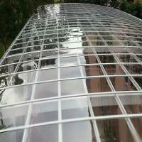 Transparent PC Solid Balcony Cover Sheet Polycarbonate Shingles Traditional FRP clear Roof for Outdoor House Building Material