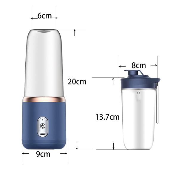 Portable Fruit Vegetable Tools Electric Juice Cup for Smoothies 40W USB Rechargeable