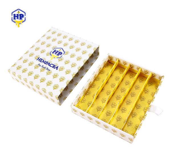 Custom Cardboard Hemp Packaging Box For Pre Rolled Cones Cigarette