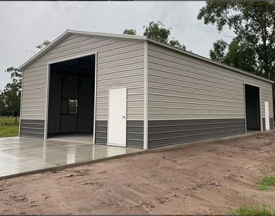 Prefabricated Steel Garage Q355B Portal Frame For Storage
