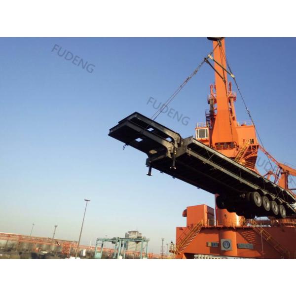 70 Ton 13 Meters Carbon Steel Q345B Lowbed Semi Trailer