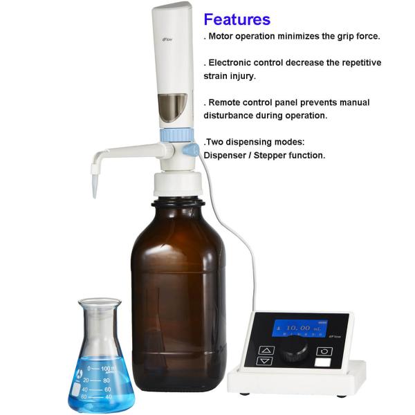 PTFE FEP Dispensador superior de garrafa de laboratório 50 ml Resistente a produtos químicos