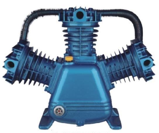 Speed Oil Lubricated Electric Air Compressor Head with 3450 Motor Rpm and Oil Sight Glass