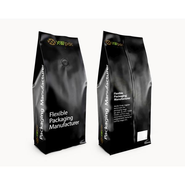 Modificado para requisitos particulares 130 micrones de tamaño y bolsa impresa del café sólo blanco/