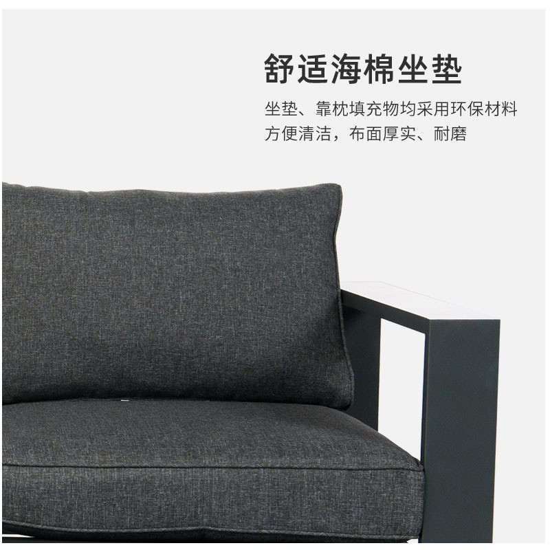 Modern Style Metal Sofa Set with Customizable Options Retail Shops' Must-Have
