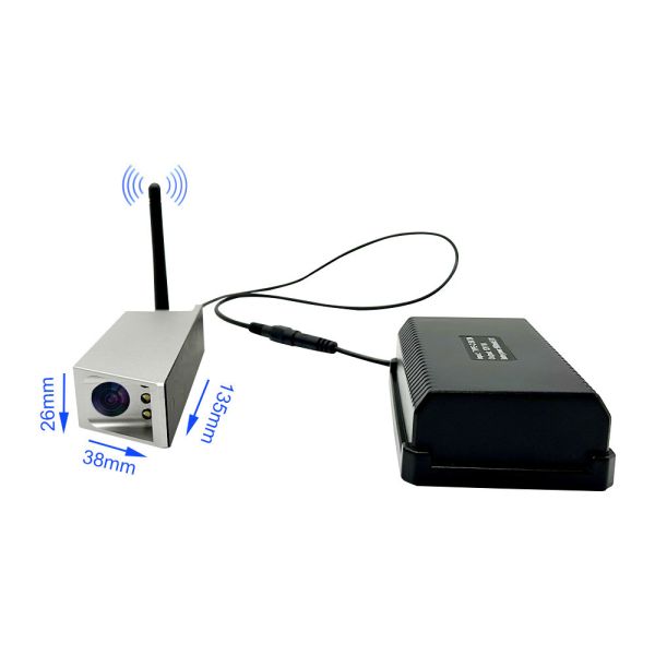 7 Inch IPS Screen Wireless Forklift Monitoring System Dual Waterproof Cameras with Green Laser Light Industrial Vehicle Safety Monitoring Kit