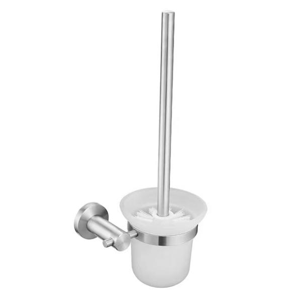 Cleaning Function Toilet Brush Holder Set with Glass Cups Wall Mounted by Lizhen Hwa.Eng