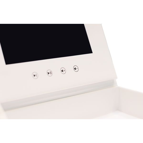 Customized LCD Screen Video Gift Box with Rechargeable Lithium-ion Battery and MP3 WAV Audio Support for Business Presentations