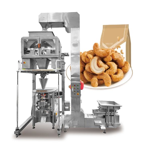 Linear Weigher Packaging Line Automatic Rice Sugar Salt Bean Packaging Machine Granule Weighing And Packing System